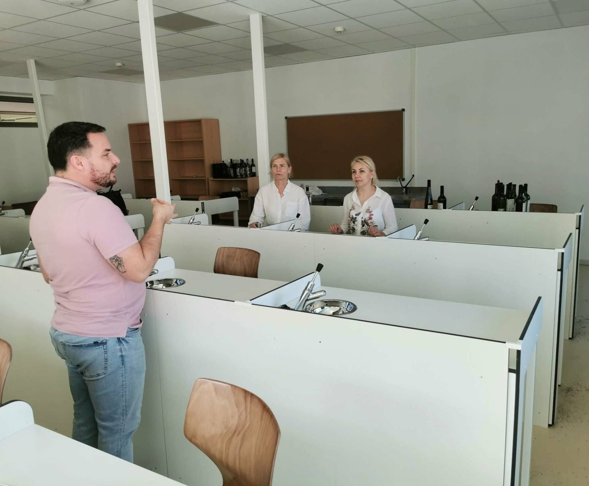 Wine tasting classroom visit